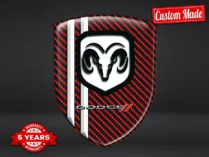 Dodge Logosticker Premium Hochwertig Robust Gedruckt